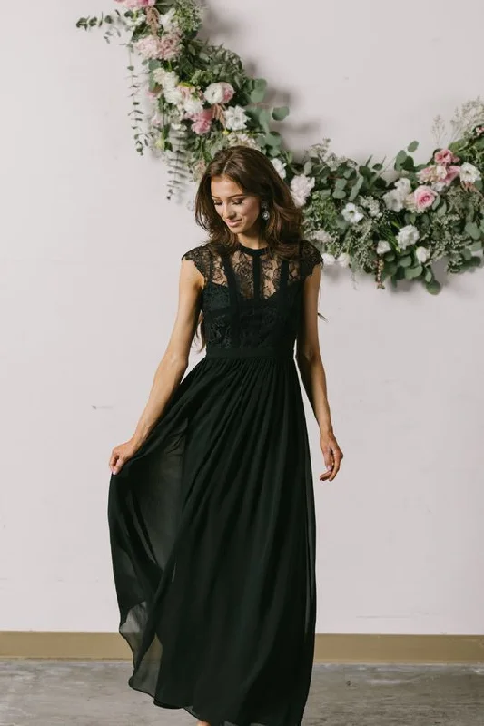 Velvet DressElegant Lace Black Prom Dress ,Charming Prom Dress S9097