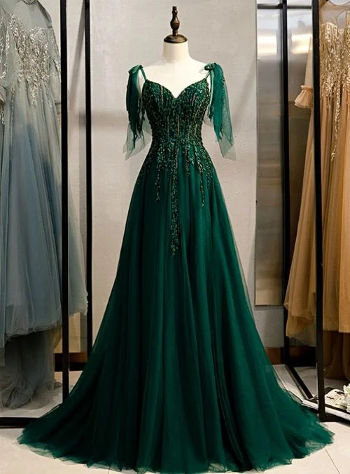 Off-The-Shoulder DressEmerald Green Spaghetti Straps Prom Dress Ball Gown V-Neck S11037 Off-The-Shoulder DressEmerald Green Spaghetti Straps Prom Dress Ball Gown V-Neck S11037