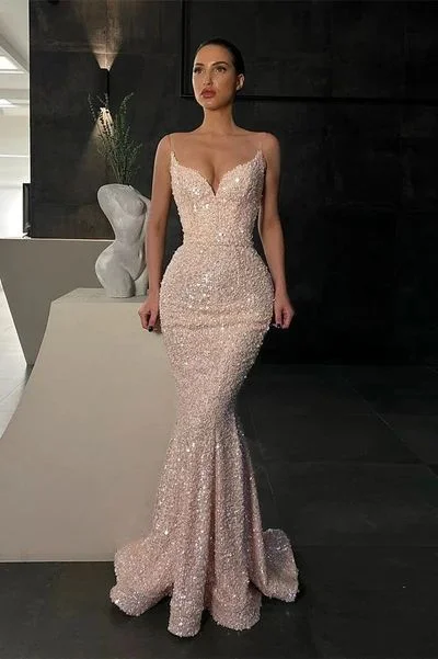 women's statement dressesGorgeous Spaghetti-Straps Sequins Prom Dress Mermaid Sleeveless Y88 women's statement dressesGorgeous Spaghetti-Straps Sequins Prom Dress Mermaid Sleeveless Y88