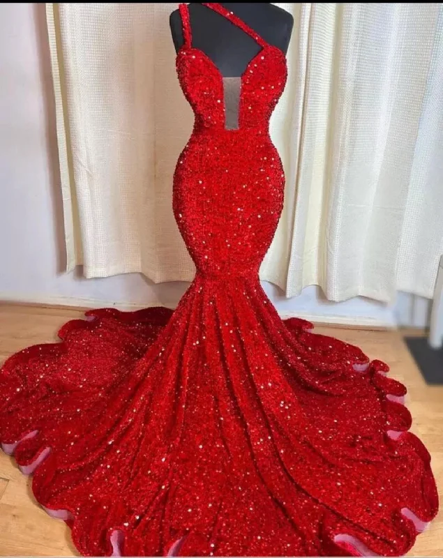 Glitter DressLong Seqins Red Mermaid Dress, Sleeveless Dress,Long Prom Dress, Wedding Dress, Black girl dress,Reception Dress,Free Shipping Glitter DressLong Seqins Red Mermaid Dress, Sleeveless Dress,Long Prom Dress, Wedding Dress, Black girl dress,Reception Dress,Free Shipping
