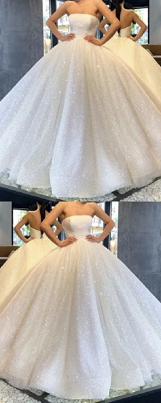 Jersey Dresscustom drsses Strapless Bodice Corset Sequin Ball Gown prom dresses Bling Bling S7641