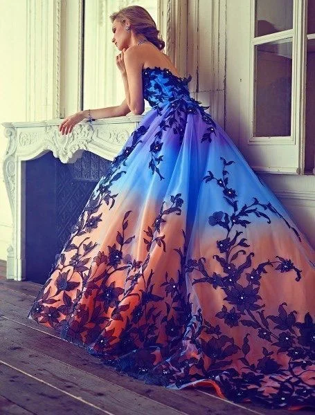 Crepe DressBeautiful dresses princesses ball gown prom dress S7689