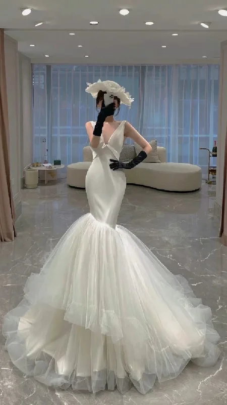 women's evening dressesnew arrival wedding dresses, V neck prom dresses tulle layer skirt modest prom dresses Y44 women's evening dressesnew arrival wedding dresses, V neck prom dresses tulle layer skirt modest prom dresses Y44