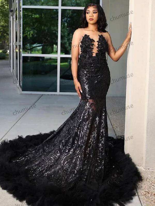 Metallic DressMermaid Bride Dresses Lace Applique V-Neck Flowers Tulle Open Back Sleeveless Brush Train Prom Dress Metallic DressMermaid Bride Dresses Lace Applique V-Neck Flowers Tulle Open Back Sleeveless Brush Train Prom Dress
