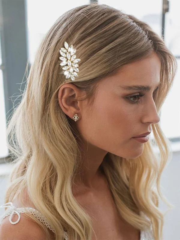 Striped DressRhinestone Women's Prom Hair Comb