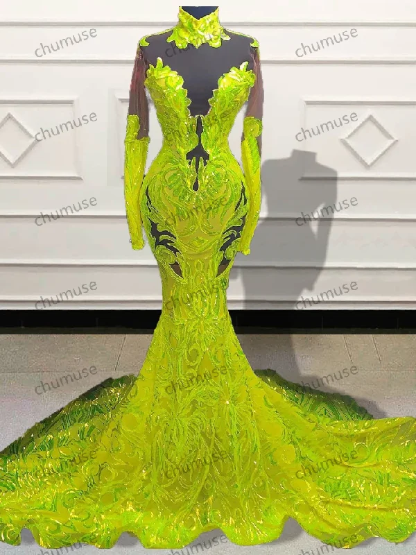 women's denim dressesSexy Women Formal Mermaid Long Prom Dresses