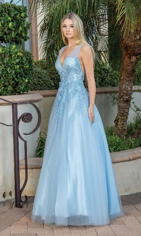 women's bridesmaid dressesBackless Glitter Tulle Ball Gown Prom Dress 4272