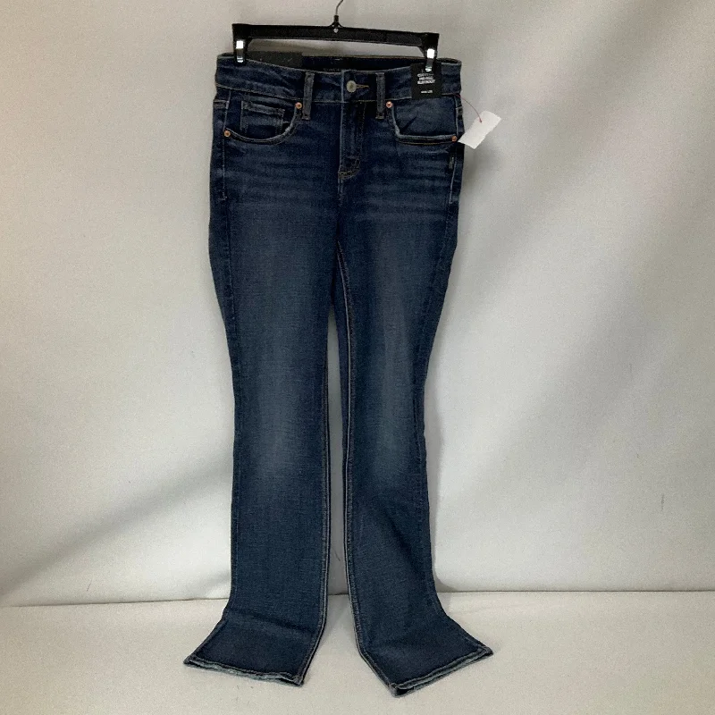Classic Men's Jeans StyleJeans Boot Cut By Silver In Blue Denim, Size: 2