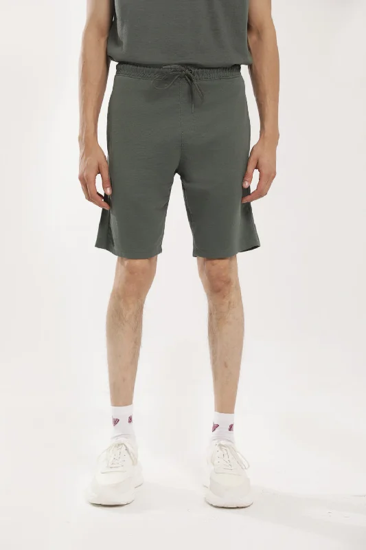 Casual Men's Cotton ShortsTEXTURED KNIT SHORTS