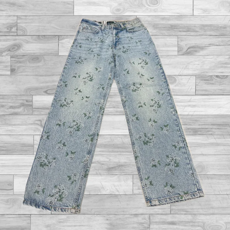 Cool Distressed Men's JeansJeans Straight By Wild Fable In Floral Print, Size: 6