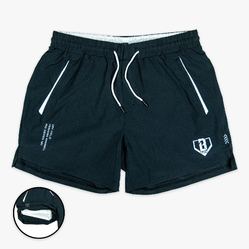 Resilient and Durable Men's Work ShortsPro Series Shorts V2 with Liner - Black/White