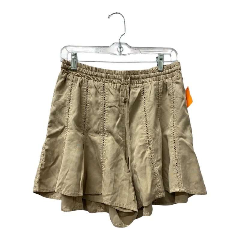 Easy-Care Men's Machine-Washable Casual ShortsShorts By Cme In Tan, Size:M