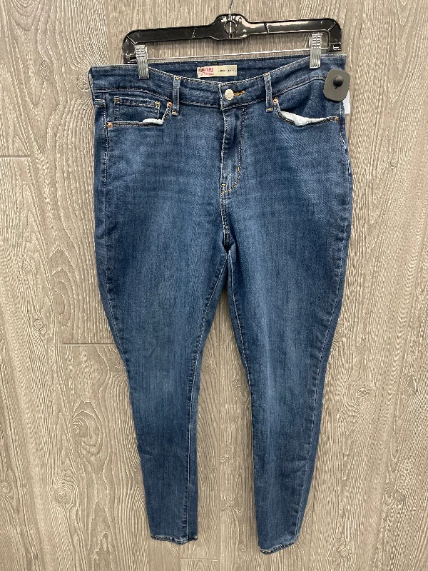 Fashion-Forward Men's JeansJeans Skinny By Levis In Blue Denim, Size: 14l