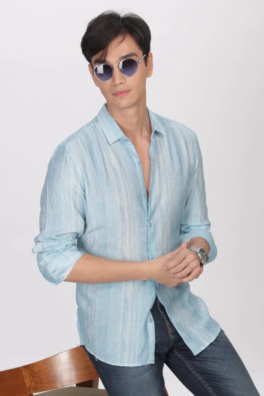 Men's Affordable Shirts for Budget-Friendly StyleSky Blue Slim Fit Viscose Beach Wear Shirt Men's Affordable Shirts for Budget-Friendly StyleSky Blue Slim Fit Viscose Beach Wear Shirt