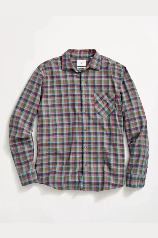 Men's Versatile Dress Shirts for Multiple OccasionsMelange Block Plaid John T Shirt In Grey Melange Multi Men's Versatile Dress Shirts for Multiple OccasionsMelange Block Plaid John T Shirt In Grey Melange Multi