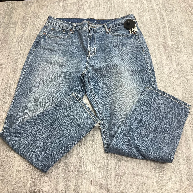 Men's Jeans with a Distressed LookJeans Boyfriend By Old Navy In Blue Denim, Size: 8