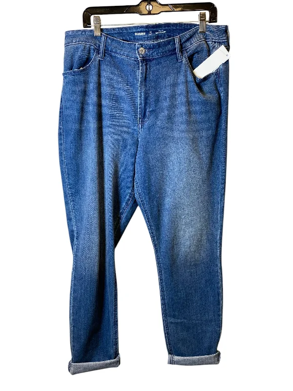 Wash and Wear Men's JeansJeans Straight By Old Navy In Blue, Size: 16