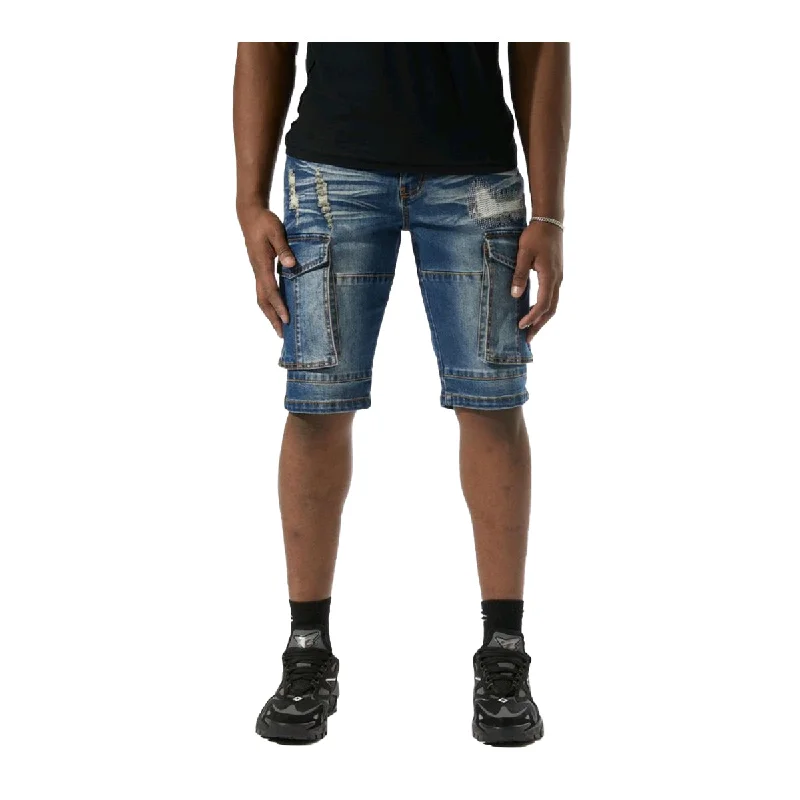 Men's Lightweight Running ShortsKindred Mens Denim Shorts KD2155-INDIGO