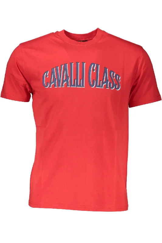 Cavalli Class Elegant  Printed Logo Men's Tee