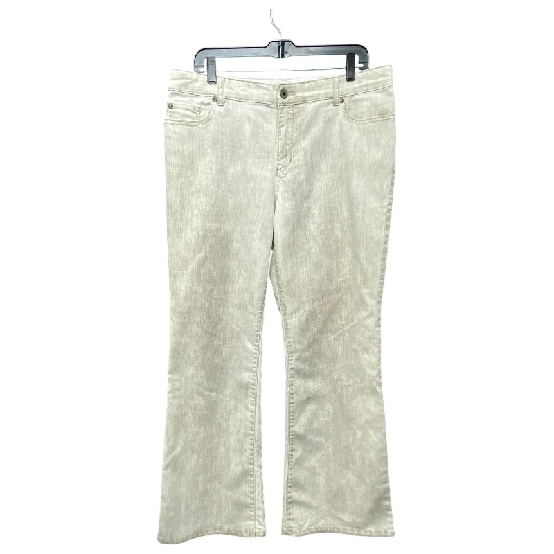 Rip and Tear Men's JeansJeans Boot Cut By Chicos In Beige, Size: L