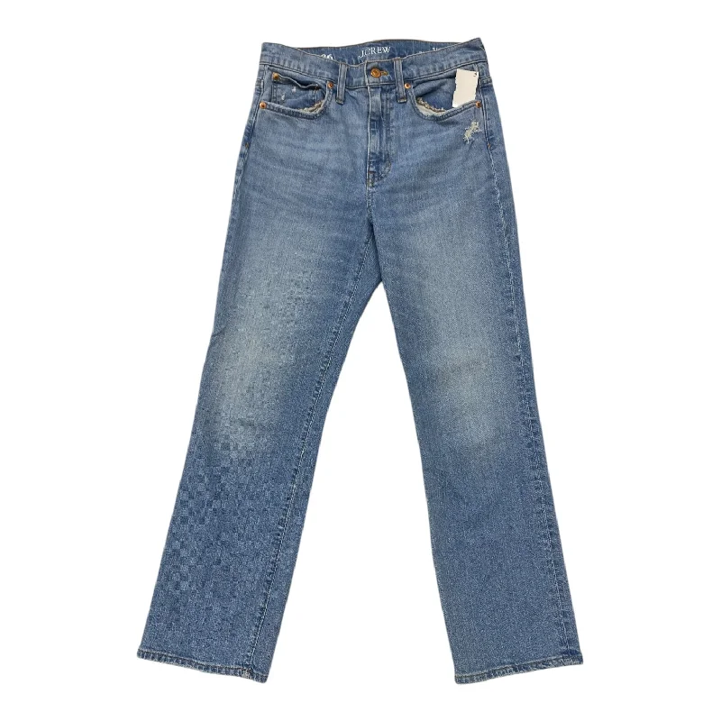 High-Quality Ripped Men's JeansJeans Boyfriend By J. Crew In Blue Denim, Size: 2