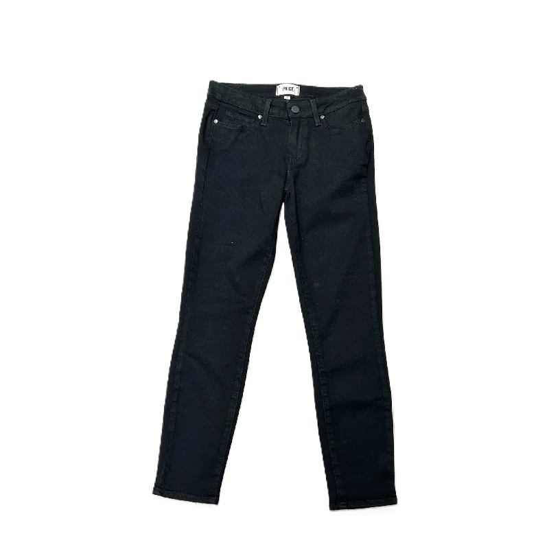 Oversized Relaxed-Fit Men's JeansJeans Cropped By Paige In Black Denim, Size: 4