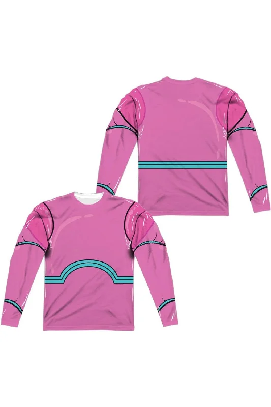 Teen Titans Go To The Movies Balloon Man Uniform (Front/Back Print) Long Sleeve Adult Poly Crew Tee / T-Shirt