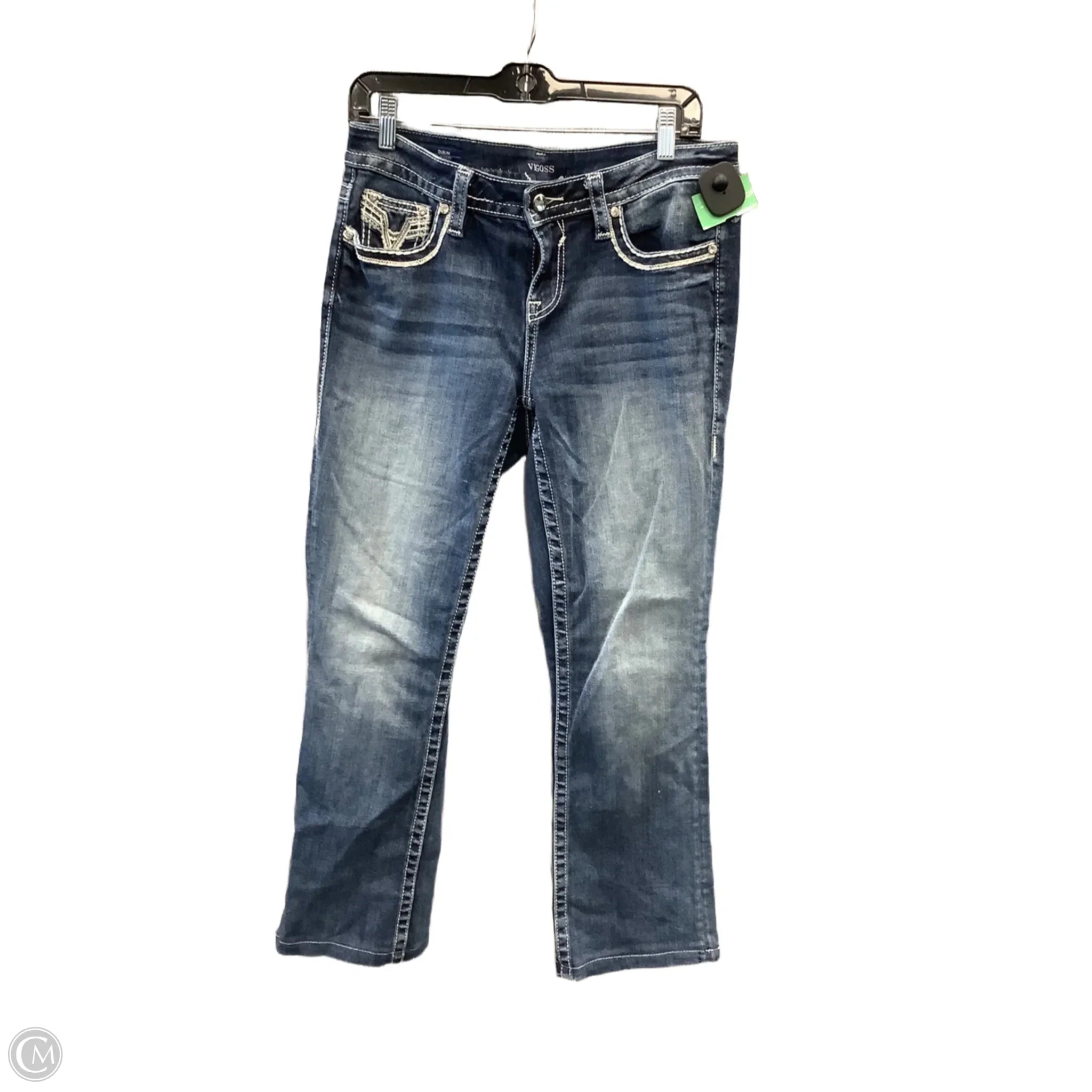 Everyday Casual Men's JeansJeans Boot Cut By Vigoss In Blue Denim, Size: 8