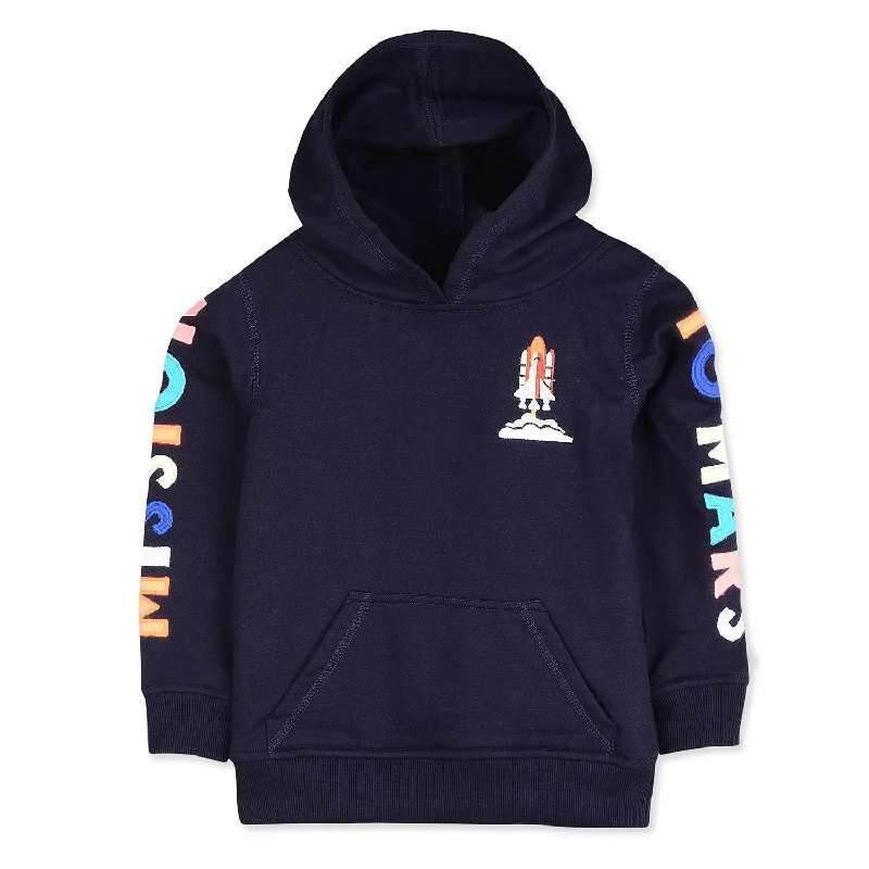 Mars applique Hoodie Sweatshirt