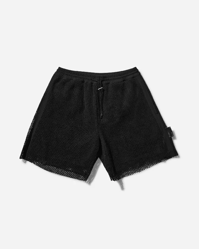 Men's Elastic Waistband ShortsMen's Plexus Mesh Layered Shorts Black