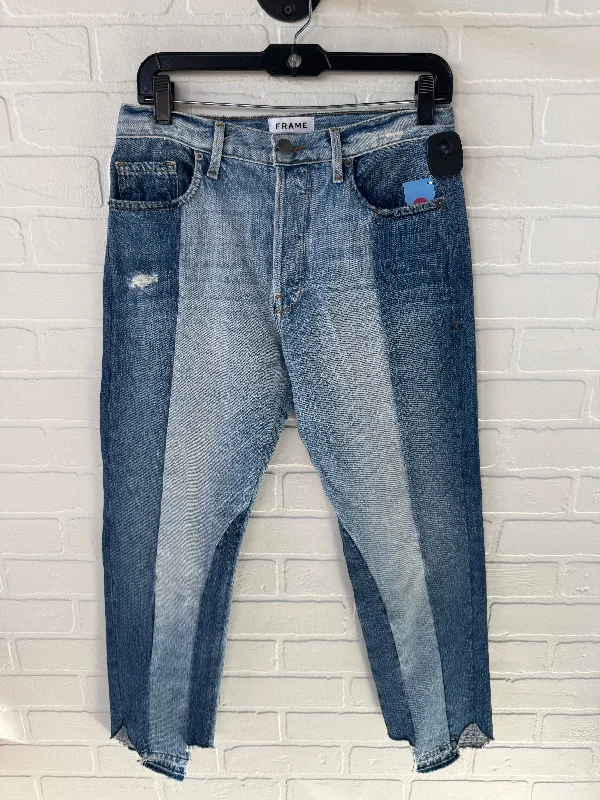 Men's Jeans for a Dressy OccasionJeans Straight By Frame In Blue Denim, Size: 4
