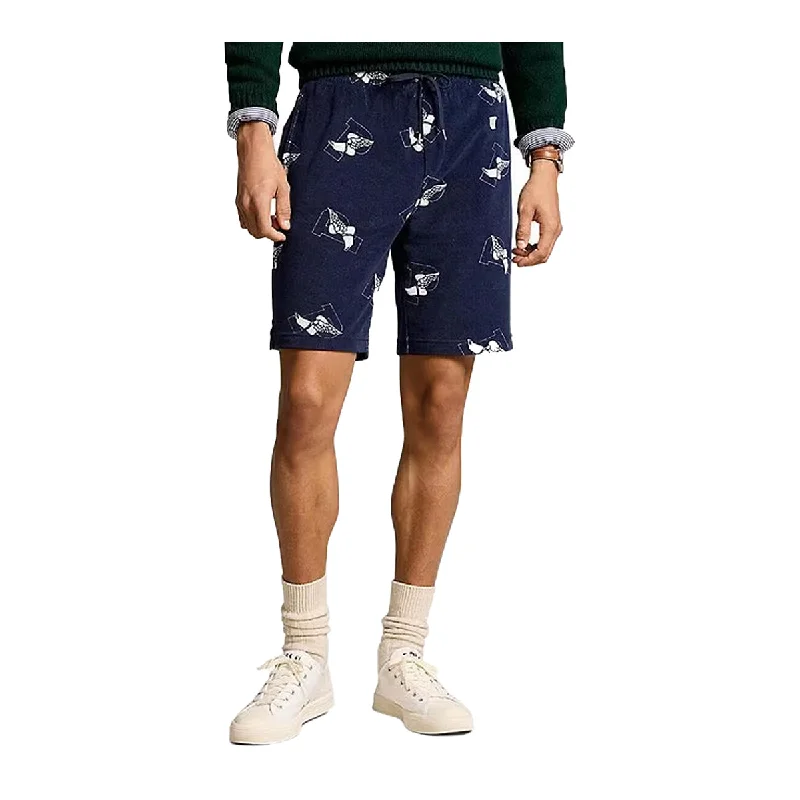 Yoga-Friendly Men's Flex ShortsPolo Ralph Lauren Mens P-Wing Terry Shorts 710941980001 Cruise Navy