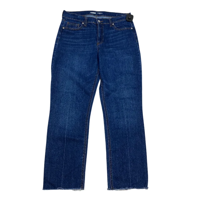 Men's Jeans with Fashionable RipsJeans Straight By Old Navy In Blue Denim, Size: 10