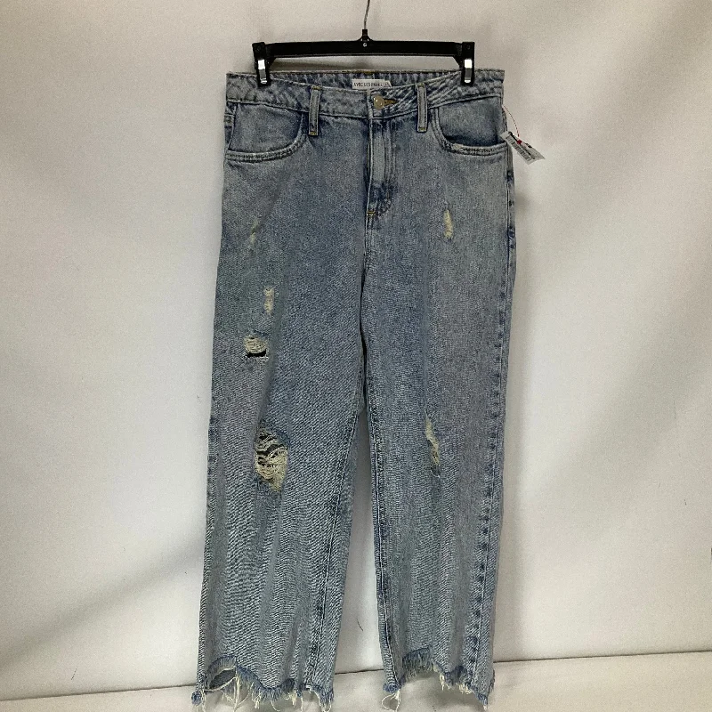 Comfortable Men's JeansJeans Wide Leg By Avec Les Filles In Blue Denim, Size: 4