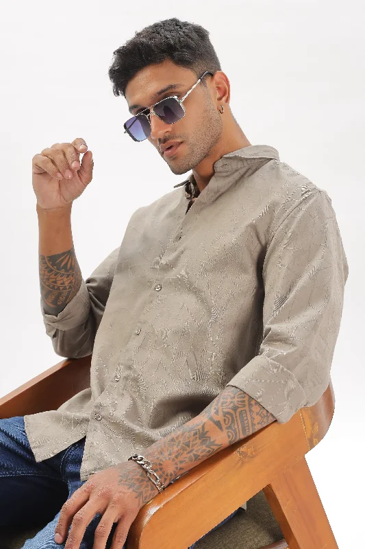 Men's Hawaiian Shirts for a Tropical VibeSandal Textured Party Wear Shirt