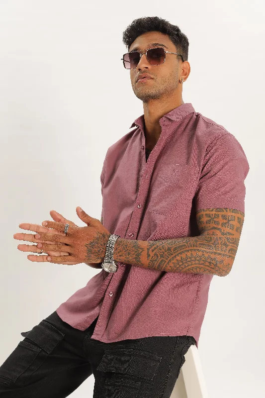 Men's Tailored Shirts for a Sharp AppearanceDark Peach Half Sleeve Regular Fit Shirt Men's Tailored Shirts for a Sharp AppearanceDark Peach Half Sleeve Regular Fit Shirt