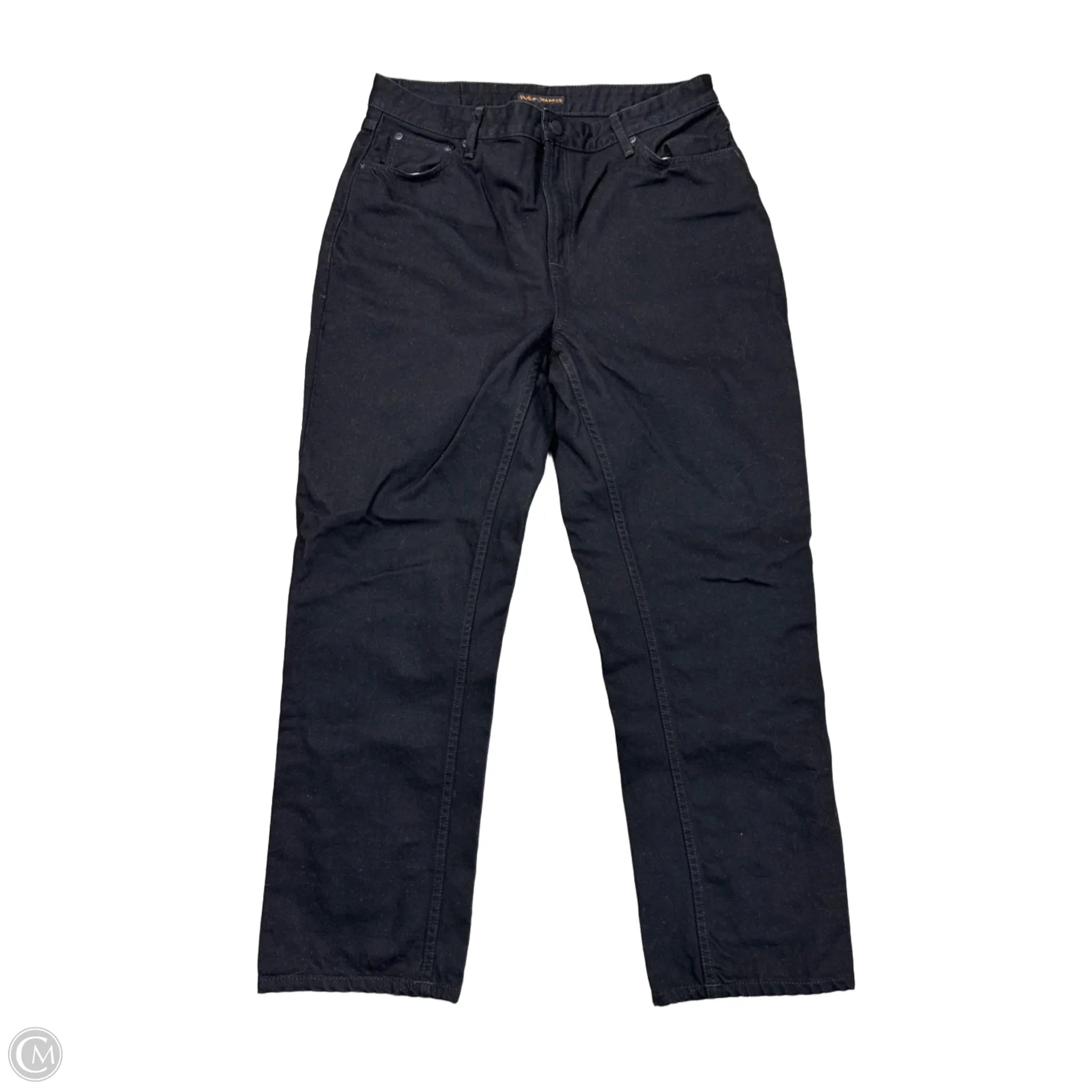 Sustainable Men's JeansJeans Straight By NUDIE JEANS CO In Black Denim, Size: 16
