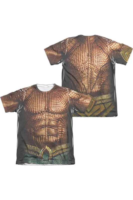 Aquaman Movie Aquaman Uniform (Front/Back Print) Adult Poly/Cotton Short Sleeve Tee / T-Shirt