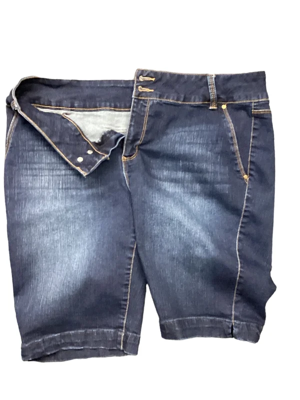 Jeans for Men with a Big BellyBlue Denim Shorts D Jeans, Size 14