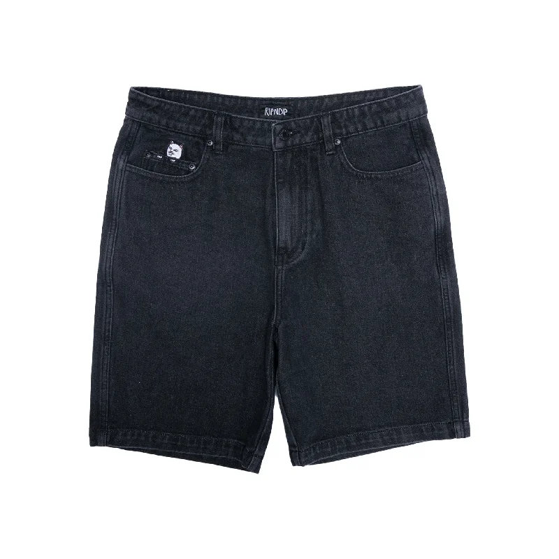 Dressy Yet Casual Men's Chino ShortsLa Brea Denim Shorts (Black Medium Wash)