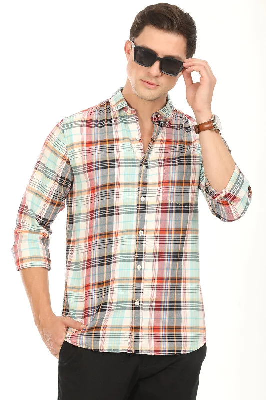 Men's Essential Dress Shirts for Everyday WearGridline Checkered Shirt - Teal x Red