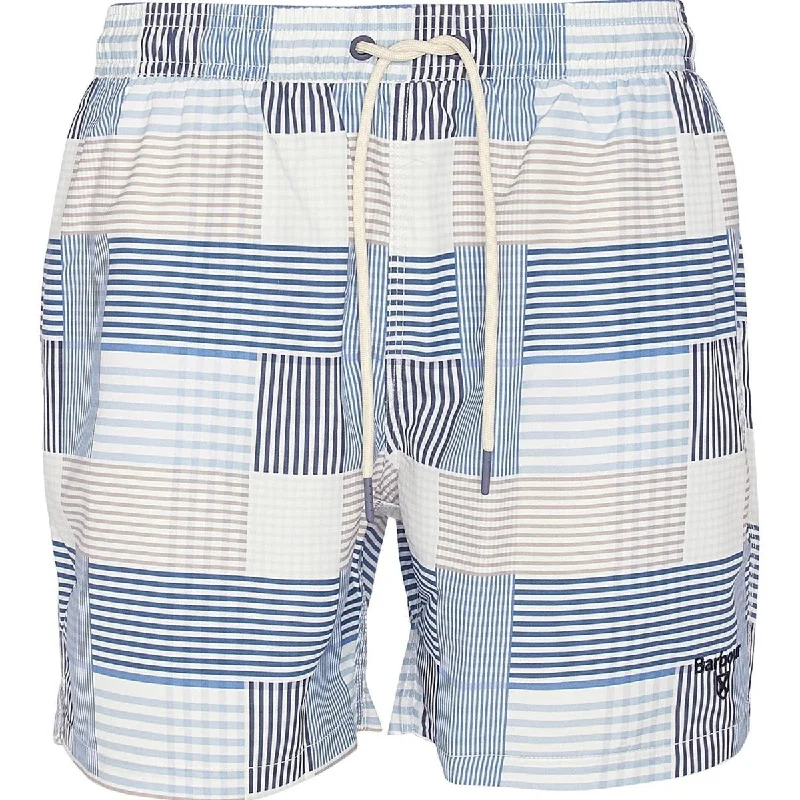 Men's Flexible Workout ShortsBarbour Men's Patch Swim Shorts in Sky