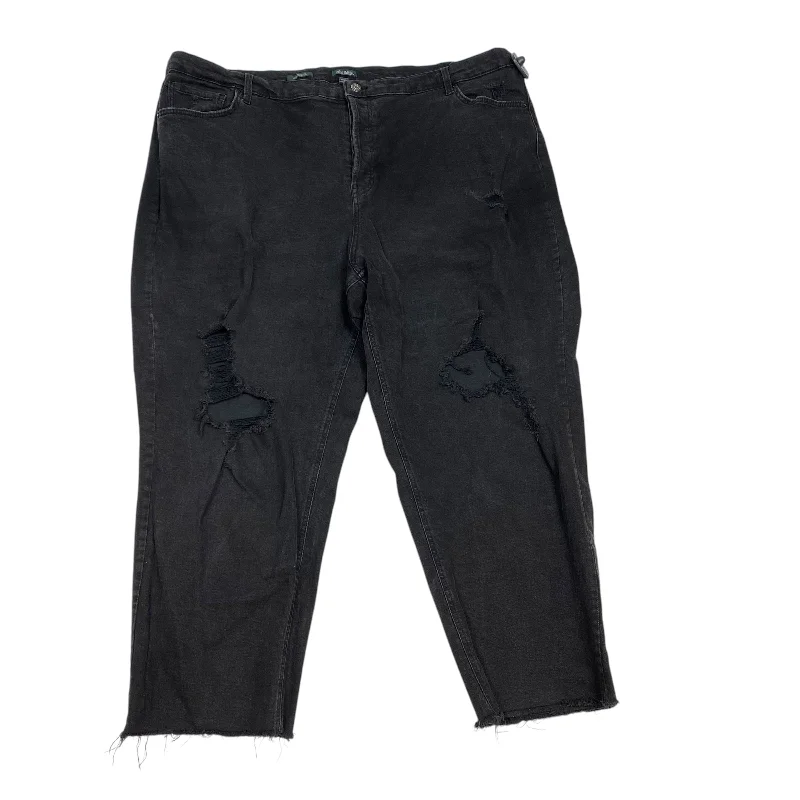 Latest Designer Men's JeansJeans Cropped By Wild Fable In Black Denim, Size: 24