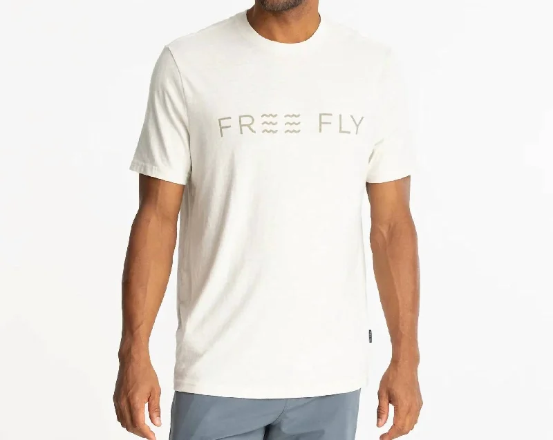 Straightaway Tee In Heather Birch