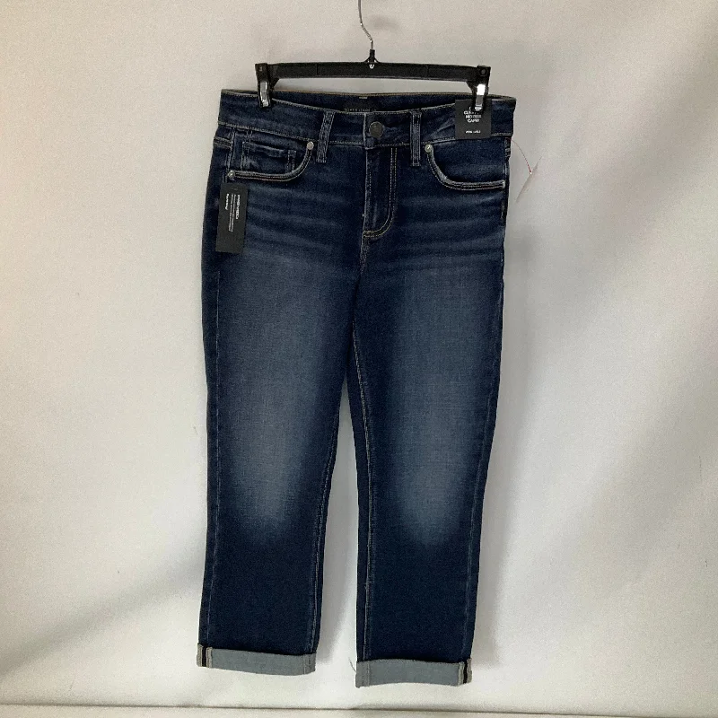 Inexpensive Rip and Tear Men's JeansJeans Skinny By Silver In Blue Denim, Size: 2