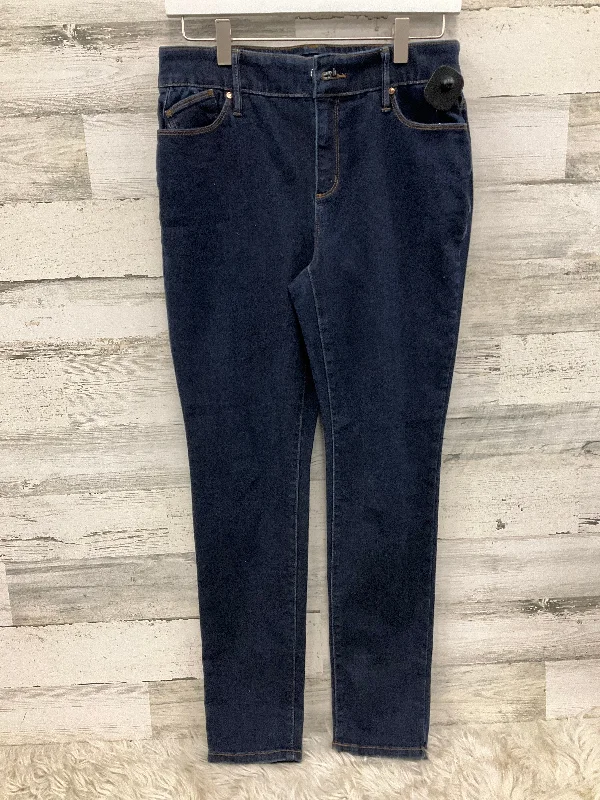 Dark Indigo Men's JeansJeans Skinny By Chicos In Blue, Size: 2