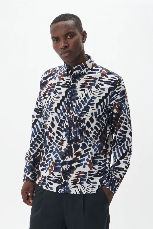 Men's Floral Print Shirts for Spring and SummerMACHRISTALDO LONG SLEEVE SHIRT