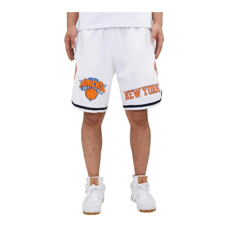 Patterned and Solid Men's Bermuda ShortsPro Standard Mens NBA New York Knicks Pro Team Shorts BNK352515-WHT White