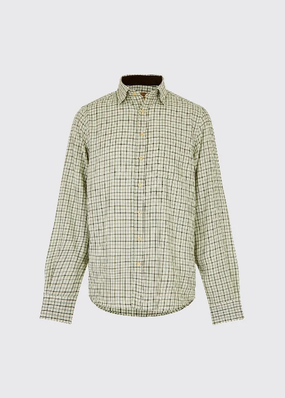 Men's Monochrome Shirts for a Minimalist VibeConnell Tattersall Check Shirt - Sage