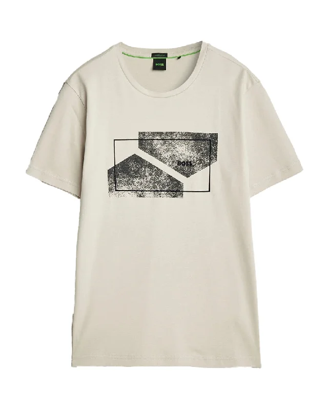 Hugo Boss Men's Tee 9 Graphic Print Tee, Light Beige